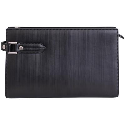 Second Wide Opening Clutch YKK Formal Cowhide Vinyl Black Men's Bag, Bag, Zipper, Business, Occasions, Handbag, Leather, Leather,