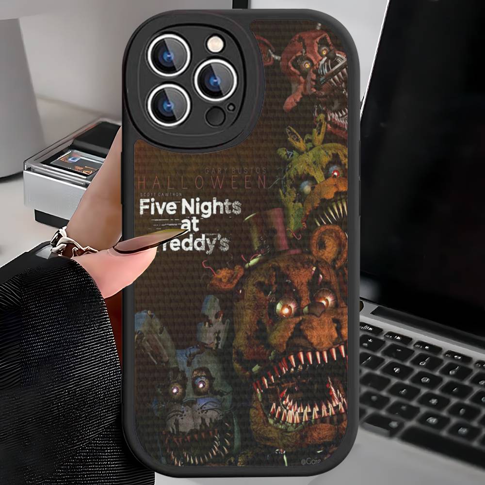 F-FNAF Five-nights-At-Freddys Leather Phone Case for iPhone 15 14 13 Pro Max 12 11 16 Plus Phone Cover