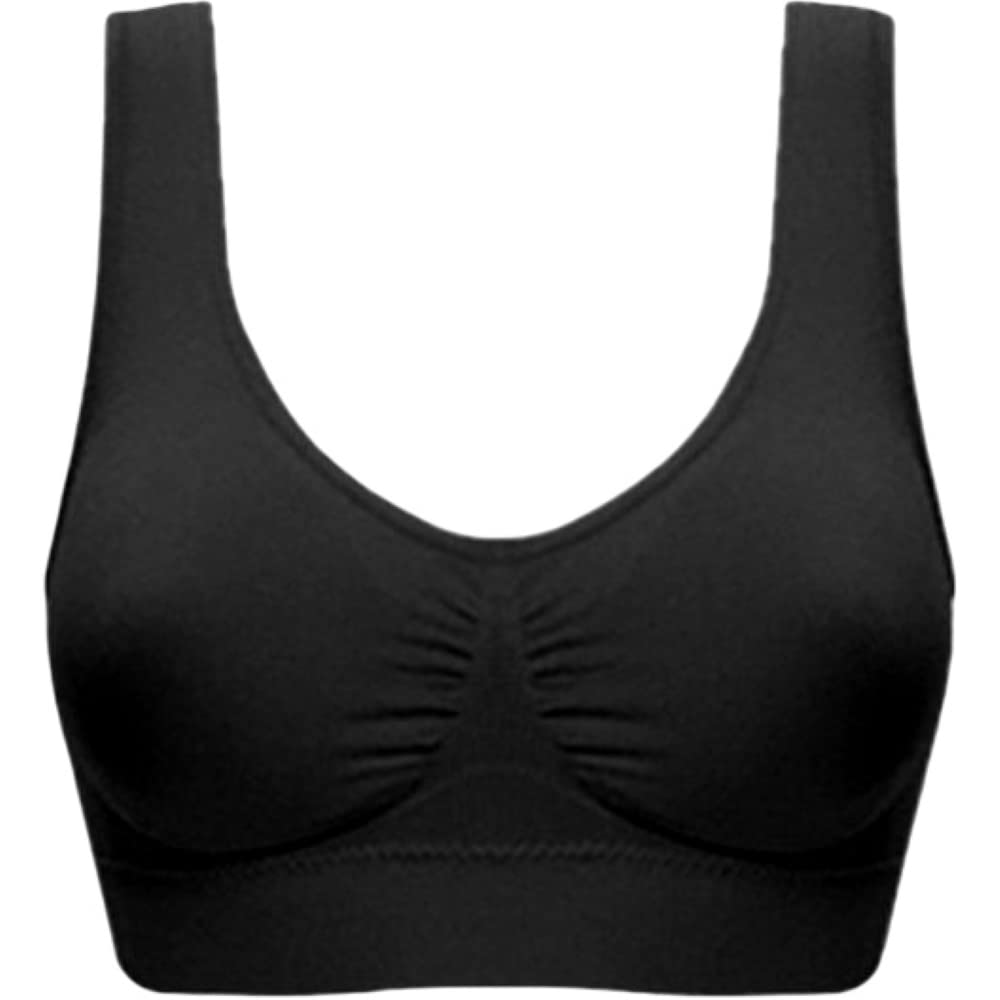 

Plus Nao Solid Size M Women s Half-Top Bra, Wireless, Color, Black, чёрный