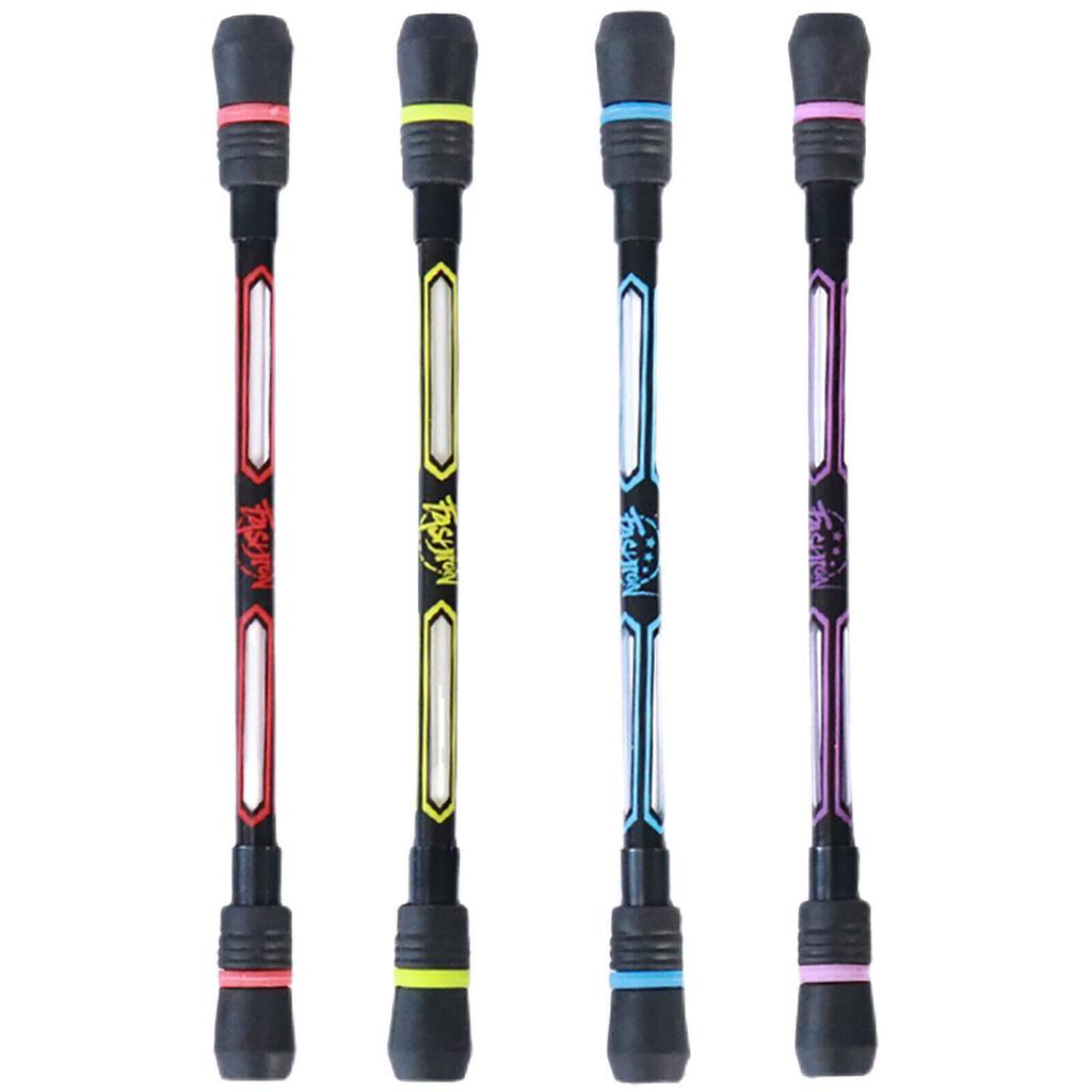 Novelty Rotating Gaming Pen Spinning Pen Random Flash Rotating Gaming Gel Pens Student Intelligence Release Pressure Gift 1pc