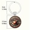 Vintage Coffee Cup Keychain With Zinc Alloy Material For Gift Giving And Souvenir Collectors