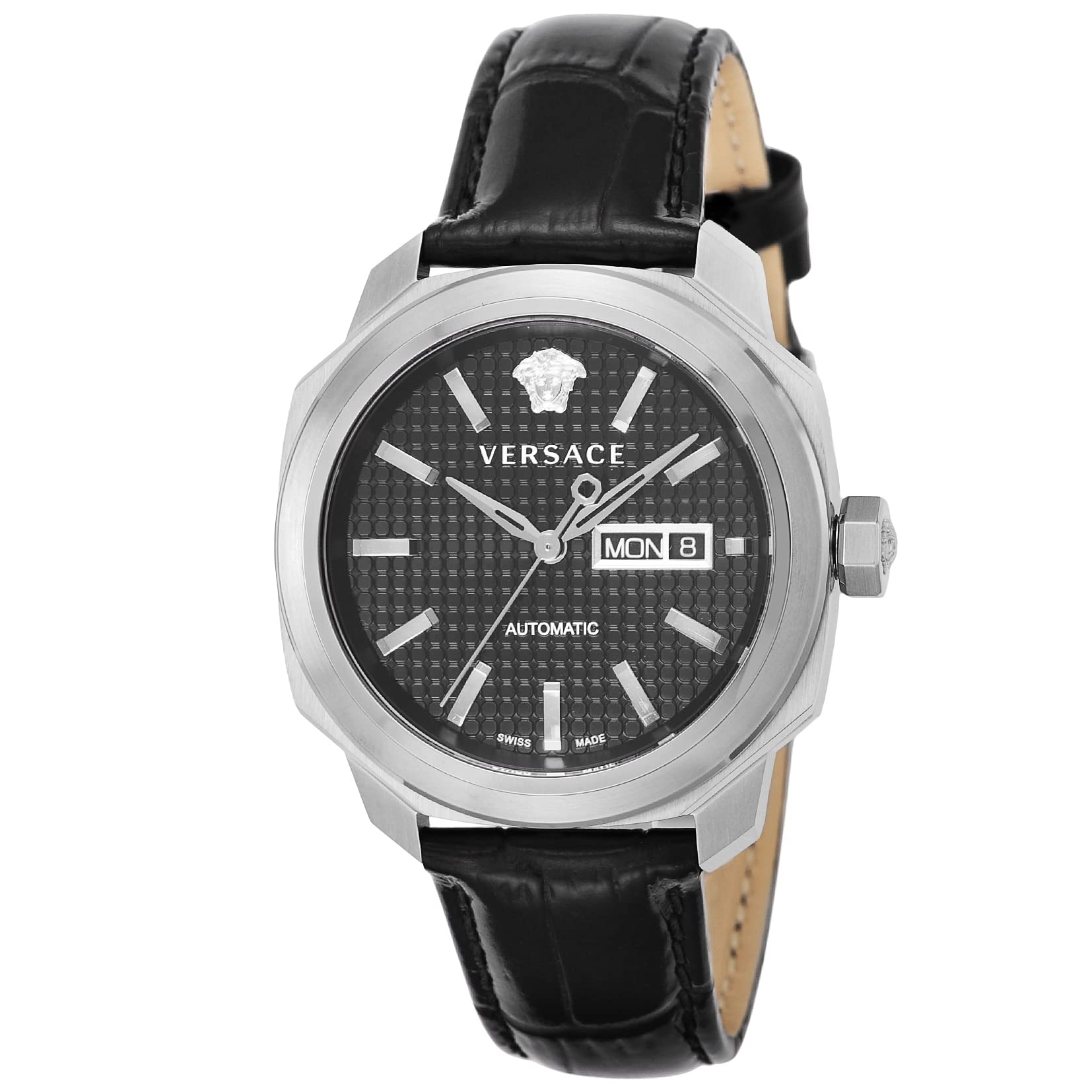 

Watch DYLOS Black Dial Stainless Steel Sapphire Glass Automatic 42MM Swiss Watch VQI010015 [Versace] Men s [Item] чорний