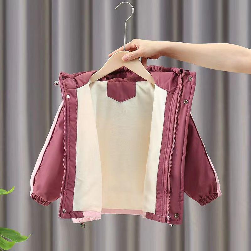Trendiger Herbst-/Winter-Baumwollmantel für Mädchen 2025 - Verdickte Windjacke für Kinder