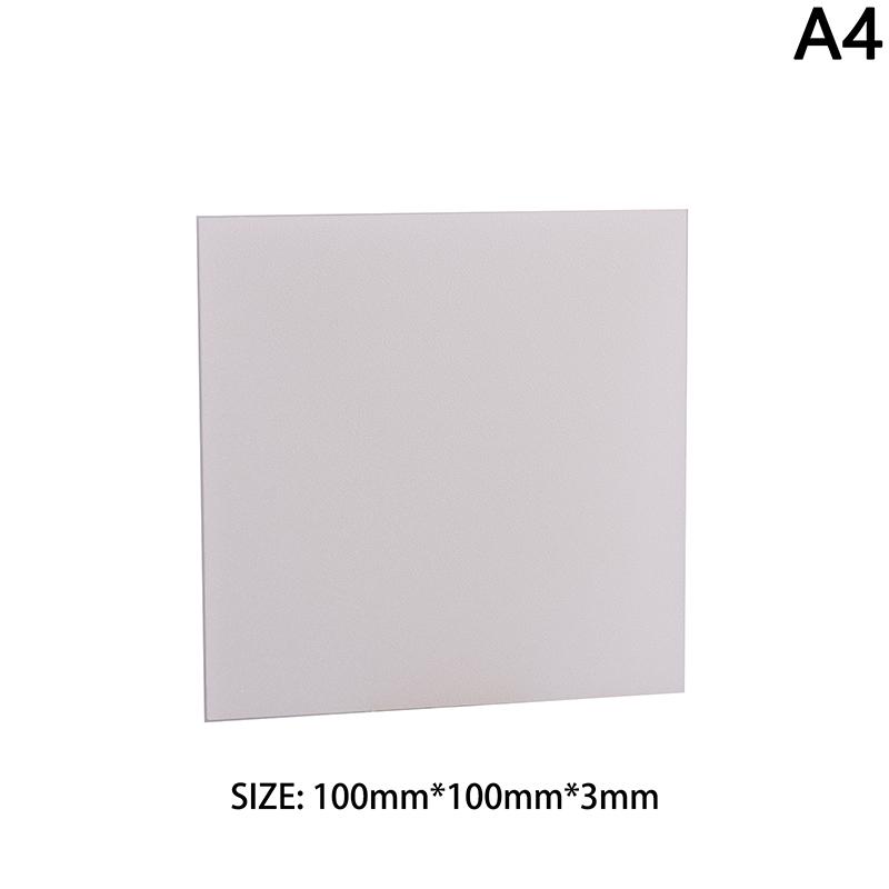 1Pc PS Hard Plastic Diffuser Sheet Thickness Plastic Led Light Milky Translucent Blanks Plate 1mm 1.5mm 2mm 3mm DIY Crafts
