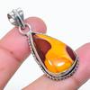 Natürlicher Mookaite Edelstein Handgefertigter 925er Sterling Silber Anhänger 1,65" AP-15400