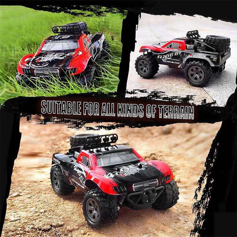 High-Speed 1:18 Big Foot Off-Road Remote Control Car - Short Course Racing & Climbing Toy