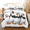 South Pole Cute Penguin Duvet Cover Sets3D PrintCartoon SeriesChildren'S Bedroom Bedding Set100% High Quality FullTwin