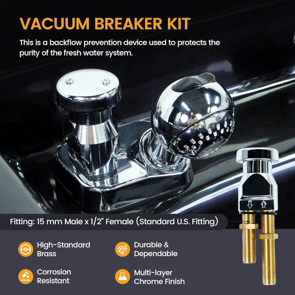 Salon Shampoo Bowl Faucet Vacuum Breaker Kit Spa Beauty Salon Shampoo Bowl Sink Hair Salon Bath Accessories Bathroom Hot Cold Faucet Spray Hose