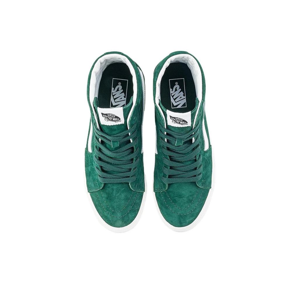 Vans Sk8-Hi Men Green Suede Padded Collar Sidestripe VN000BW7EME