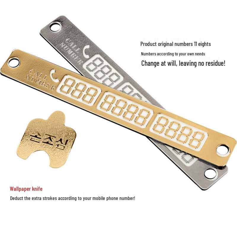 

Luminous Temporary Parking Number Sign Card
