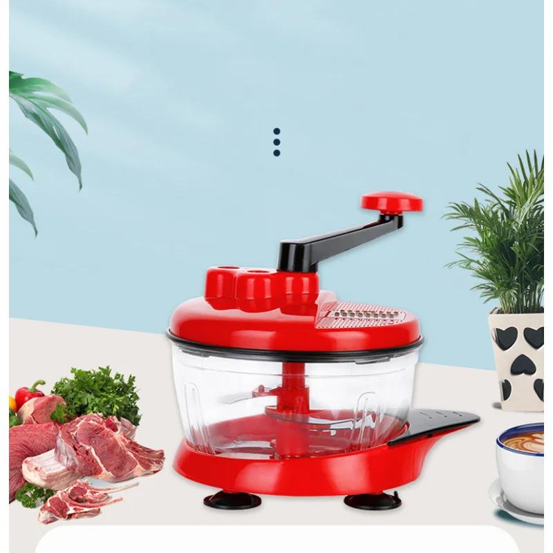 3 In1 Vegetable Cutter Chopper Shredders Manual Meat Vegetable Slicer Grinder Salad Maker Kitchen Tools Adjustable 2.5L