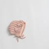 Korean Chic Flower Earmuff Hat: Warm Knit Wool Head Cover for Infants & Toddlers with Ties, Windproof & Handmade