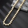 18-60Cm Hip Hop Heart Zircon Chain Bracelet Necklace Shiny   Rock Party Jewelry Gift