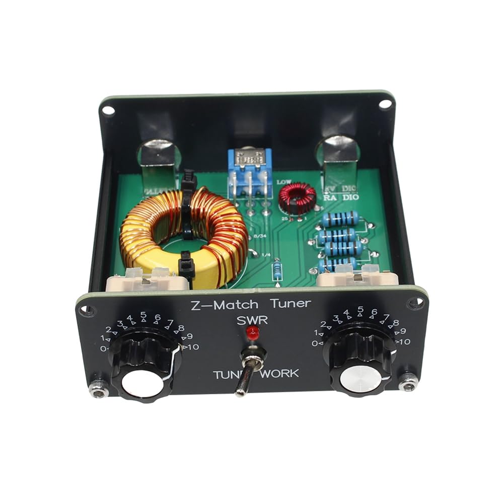 Xsdjasd QRP Z-Match Manual Antenna Tuner 5W 3-28 MHz HAM Tuner