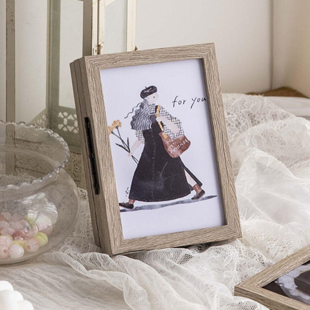 Folding Photo Frame Stand 6/7/8 Inch DIY Display Frame Crafts Photo Albums Posters Painting