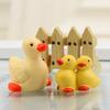 Animal Duck Cartoon Micro Landscape Figurine Decor Set For Gift And Decor Home