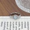Super Fairy Light Luxury High-End Purple Zircon Row Diamond Flower Opening Ring Niche Full Of Diamonds Sweet And Cool Personality Ring Woman