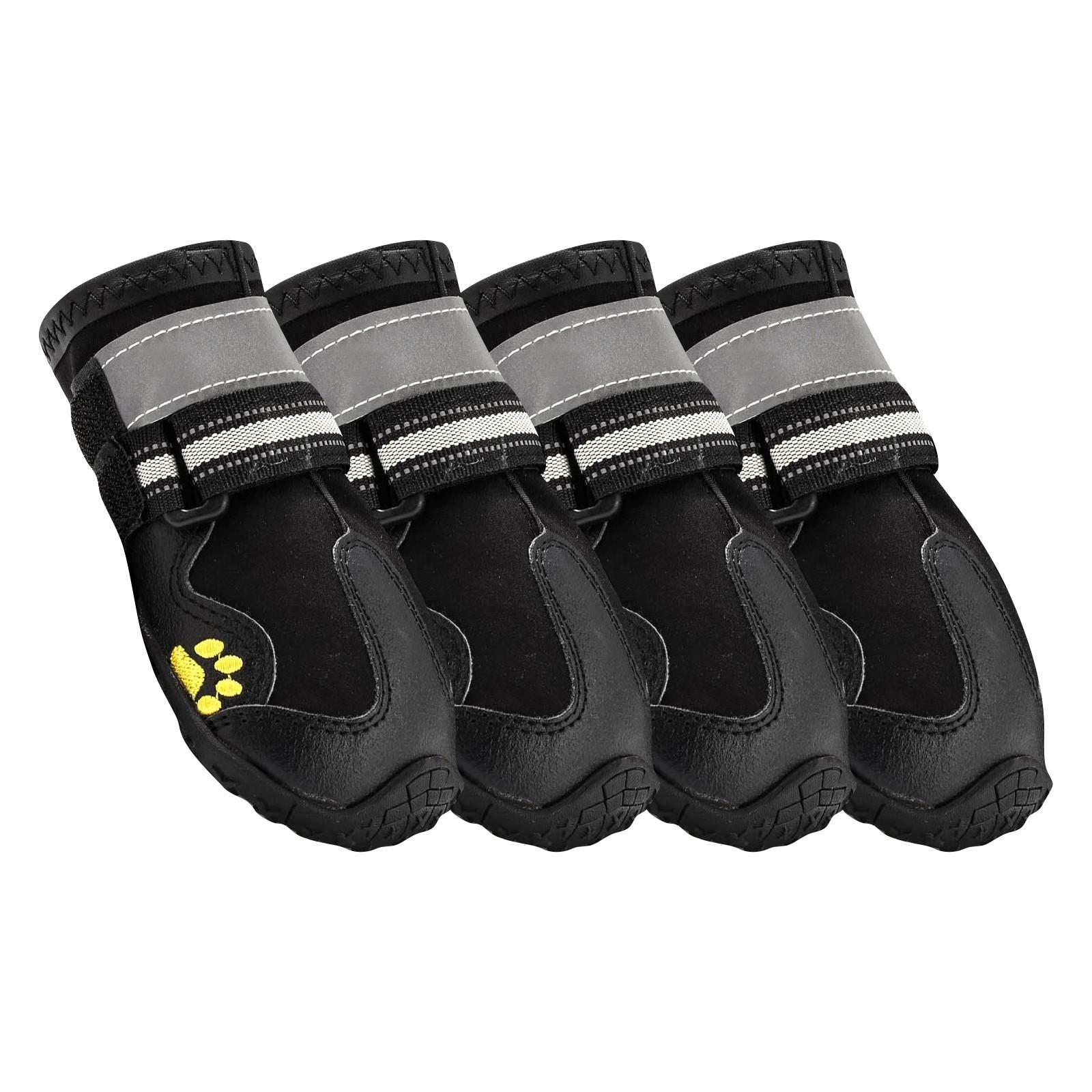 

Обувь для собак Водонепроницаемые чехлы для ног Ботинки для домашних животных Ботинки для собак с мягкой подошвой Высокие сапоги 4 чёрный