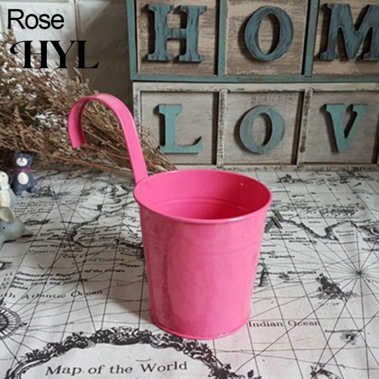 Plant Holder Flower Bright Color Space-saving Sturdy Fence Thickened Body for Courtyards