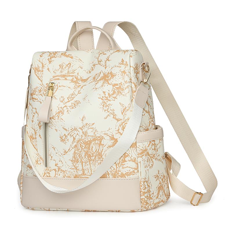 Printed Backpack Women's Large Capacity Backpack