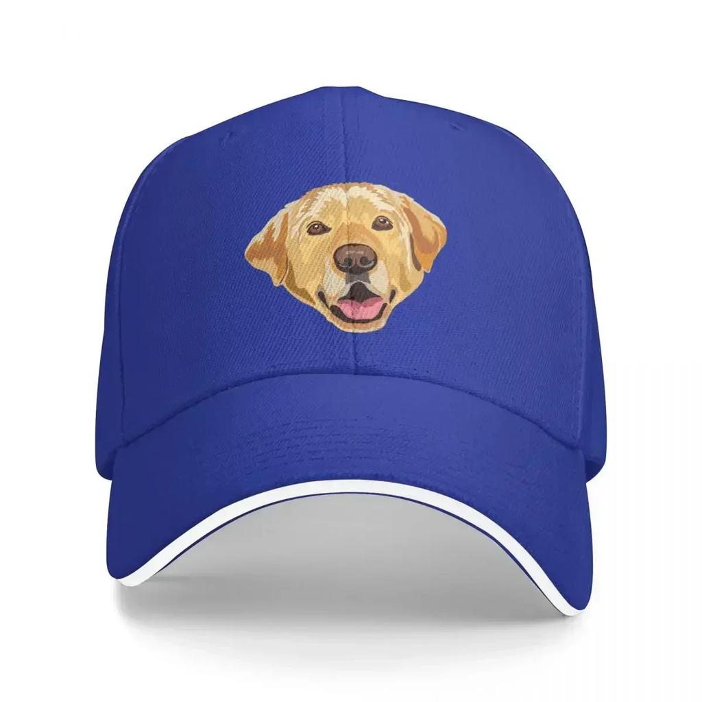 Yellow Labrador Funny Dogs Adjustable Baseball Cap Visor Sunhat for Ladies Men's
