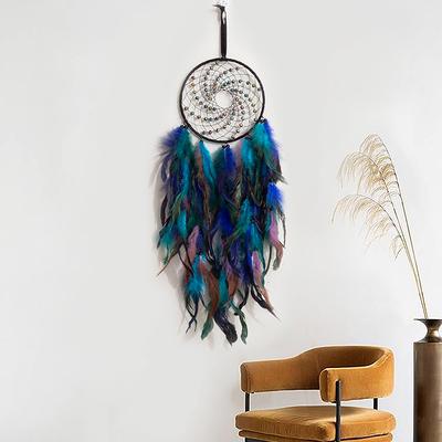 Indische Feder Windspiel Hängendes Ornament Traumjäger Handgemachter Traumfänger Zimmer Schlafzimmer Anhänger Kreatives Handwerk