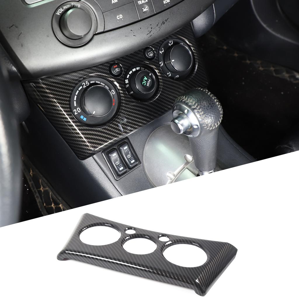 For Mitsubishi Eclipse 06-11 ABS carbon fiber Air conditioner multimedia frame Cover Window Lifting Button Cover Car Accessories
