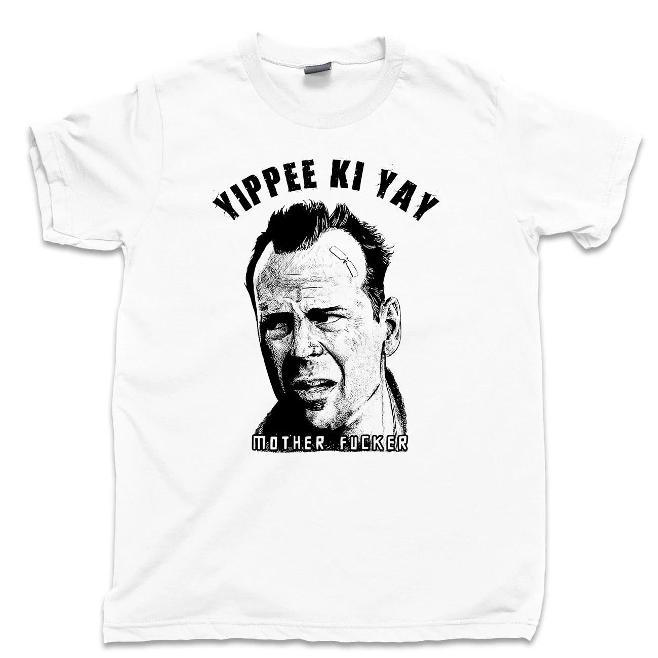 

Yay Bastard Tshirt a Die Hard movie Tshirt featuring Bruce Willis as John McKellen pure cotton allseason streetwear shirt 3XL