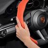 Suitable for Porsche Premium Suede Snap-On Steering Wheel Cover, Non-Slip and Durable Cayenne 996 Macan 957 Volante Boxster 986 718 Alcantara Turbo