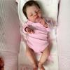 BZDOLL Cloth Body Vinyl Limbs 48 CM 3D-Paint With Visible Veins Asleep Reborn Baby Doll Toy For Girl Lifelike Collectable Doll Handmade Birthday Gift