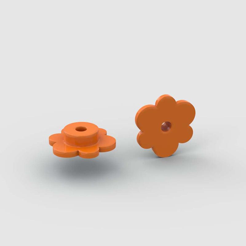 Small particles hexagonal small flowers compatible spare parts treehouse plants garden decorations plum blossom building block toys
