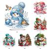 Christmas Snowman Table Top Diamond Painting Ornament Kits Cute Diamond Painting Desktop Ornaments Kit for Adults Beginner