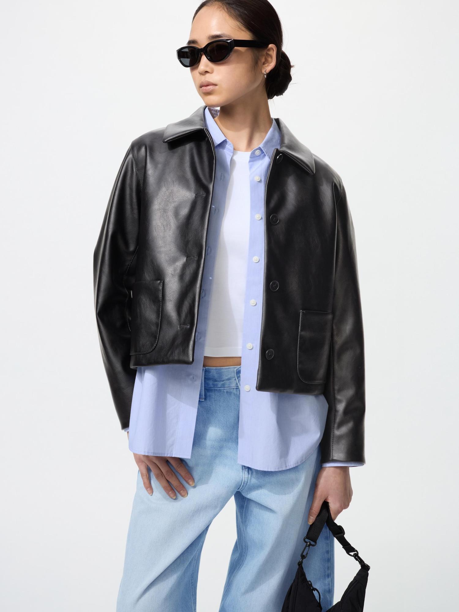 

Куртка короткая с покрытием Uniqlo 09 BLACK/XS