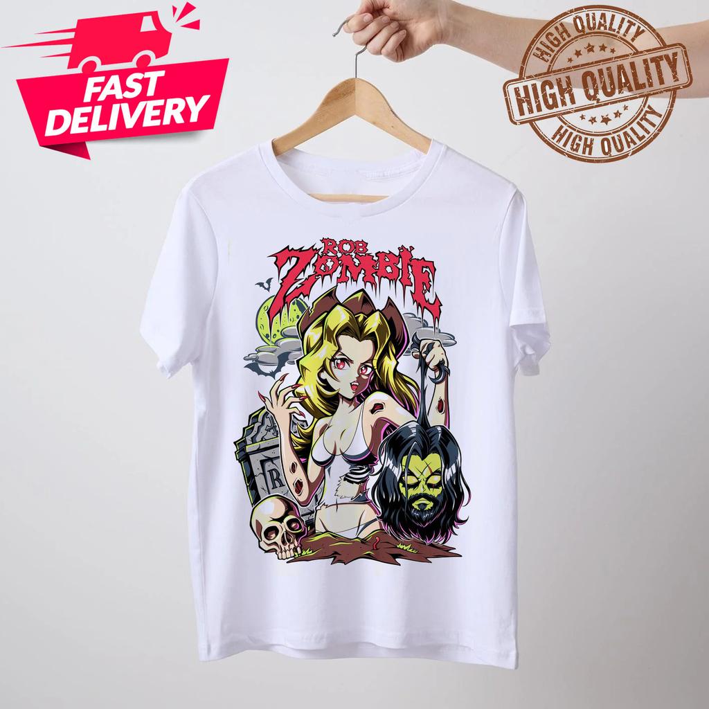 Rob Zombie Funny Woman Summer Shirt Classic White Unisex S-5XL 1R0020