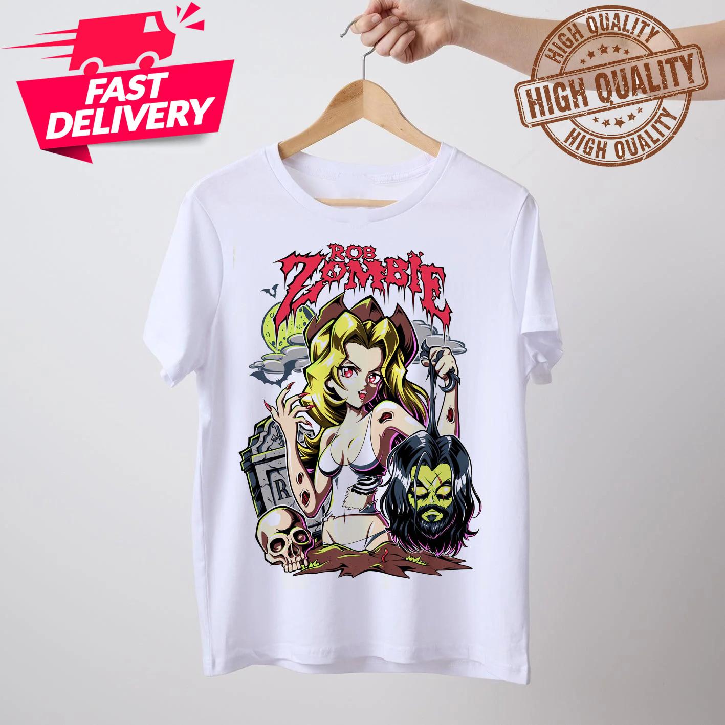 Rob Zombie Funny Woman Summer Shirt Classic White Unisex S-5XL 1R0020 XXXL