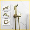 Toilet Mate Bathroom Bidet Shower Head Wall Mounted Black Copper Angle Valve Handheld Spray Gun Faucet Bathroom Accessories