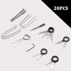 20PCS Blue Removal Pry Tool Kit Red Radio Removal Tool Radio Removal Tool Key  For Truck