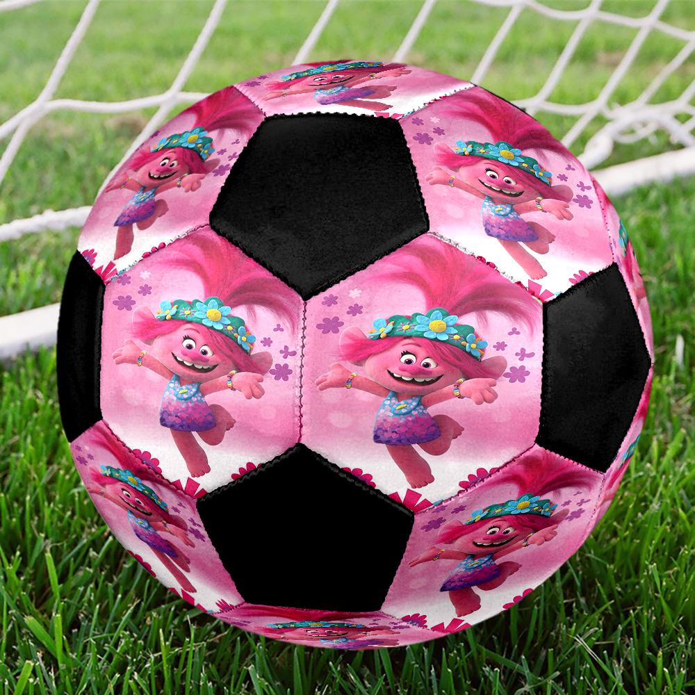 Trolls Theme Size 5 Soccer Ball, Suitable for Both Indoor and Outdoor Matches, a Gift Suitable for Everyone.