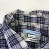 LUCIANO BRANDI Made in Italy Long Sleeve Shirt Gray × Blue Check Pattern Men’s 41/16(USED)
