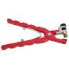 Watch Belt Hole Puncher Lightweight Portable Effort Saving Spring Steel Material Red Handle