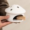 Mushroom Shaped Ceramic Incense Burner for Palo Santo, White Sage, Cone Incense, Home Decor Ornament