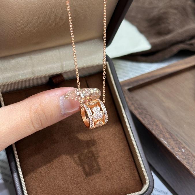 Популярный кулон-тыква Seiko Fuzhuan с новым полым дизайном, полностью усыпанный бриллиантами, простой и лаконичный кулон