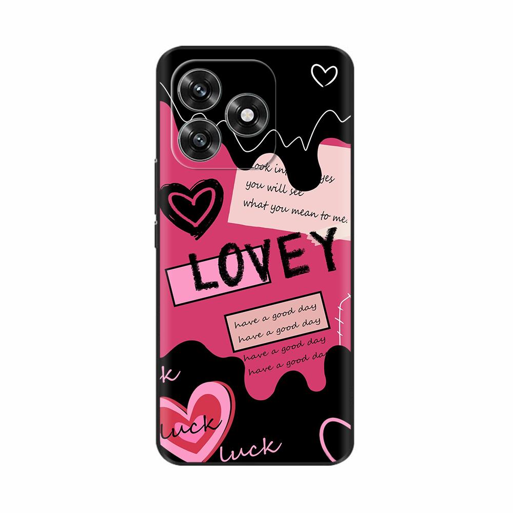 For Honor X5c Plus Case Luxury Painted Back Cover Soft Silicone Case For Honor X5c Plus X5 C Plus Proective Phone Cases Fundas