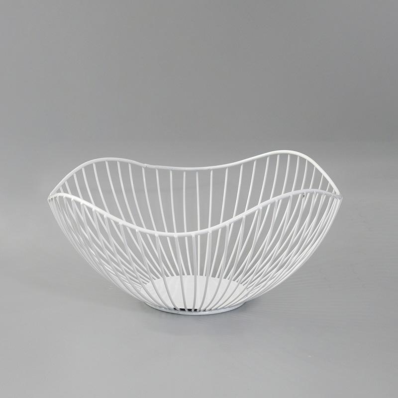 1PC Nordic Style Drain Basket Storage Tray Organizer Fruit Bowl Dessert Holder Metal