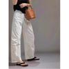White Cotton and Linen Pants Loose Lazy Casual Pants Women's Spring and Summer Thin Straight Thin Wide-leg Pants