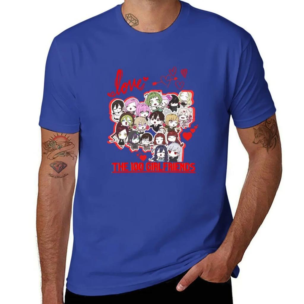 100 Girlfriends Who Really Love You kimi no Koto ga Daidaidaidaidaisuki anime arth TShirt customizeds mens workout shirts