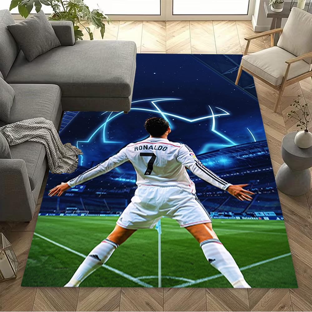 Cr7 Football Legend Floor Rug Office Rug Perfect for Study room Playrooms Game Room Kitchen Antislip Carpet Office home decor