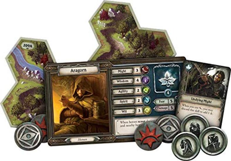 The Lord of the Rings Strategy Board Game by Fantasy Flight Games Cooperative Adventure for Ages Minutes Playtime - 1-5 Players, 14+, 60+