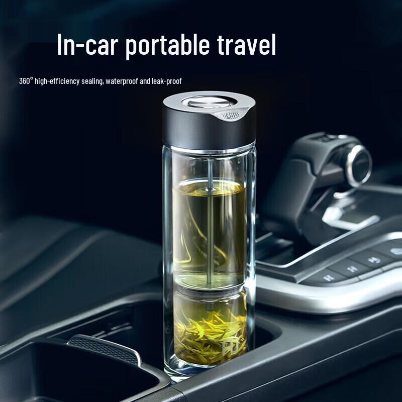 Fuguang FU+ Classic Titanium Crystal Double-Layer Glass Tea Infuser