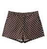 European American Women's Fashion Polka Dot Bubble Sleeve Jacket + Mini Shorts Set
